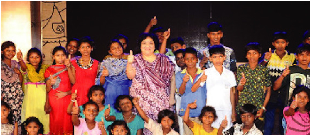 Children performing